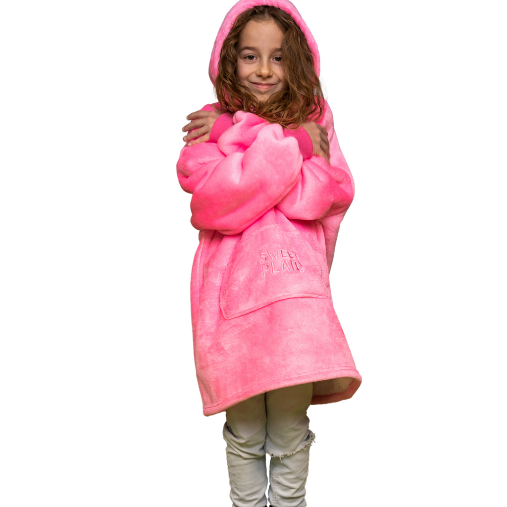 SweetPlaid™ Kids - Rosa - Kinder-SweatPlaid